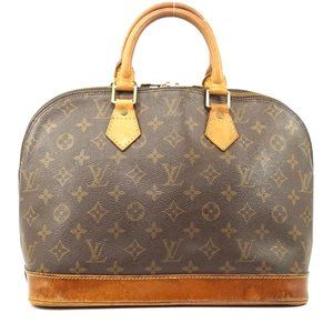 Auth Louis Vuitton Alma Satchel Bag #931L15